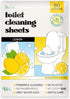 Toilet Cleaning Sheets - Plastic-Free, Liquidless, Toilet Bowl Cleaner Strips, 80 Cleans, Lemon Scent...