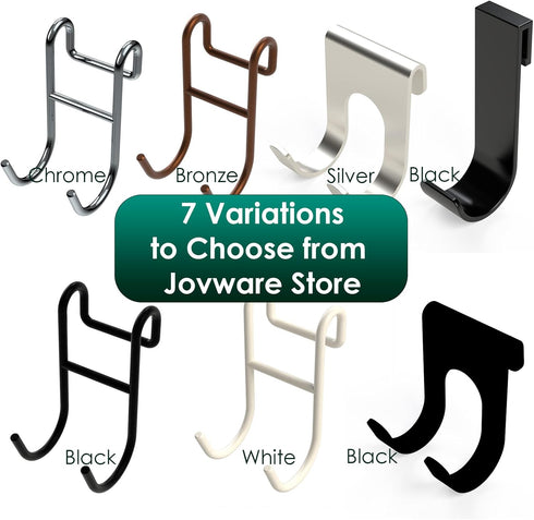Shower Caddy Shelf Basket Rack Hooks Stainless Steel Metal Bathroom Hangers Hanging for Loofah Robe Massage Towel Squeegee Sponge Razor 2 Pack...