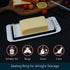 KITCHENDAO Large Airtight Butter Dish with Lid for Countertop and Fridge, Butter Keeper, Plastic Butter Holder Tray for 2 Sticks East Coast/West C...