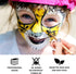 BOBISUKA Blank in the Dark Black + White Oil Face Body Paint Set, Large Capacity Professional Paint Palette Kit with Brushes for Art Theater Hallo...