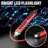 Voltage Tester HS-3201 Red,Non Contact Voltage Tester AC, Multi-Function Electricity Detector Pen 90V-1000V with LED Flashlight Buzzer Alarm Wire ...
