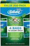 Glide Oral B Floss Picks Plusx 40mm Outlast - Long Lasting Mint, 4 Pack of 75...