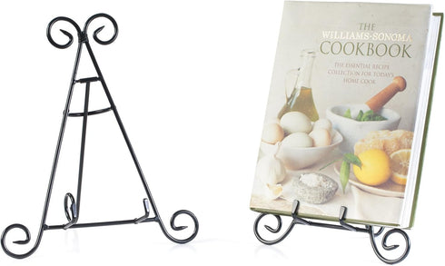 HUJI Sturdy Iron Display Stand Holder for Home Kitchen Decoration Platters, Pictures, Frames and Books. (1, 9")...