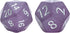 Gate Keeper Games and Dice: Sea Glass Dice: The Black Pearl - 7pc RPG Set, Violet Frosted Matte & Black Powder Resin, Dice for Role Playing Games...