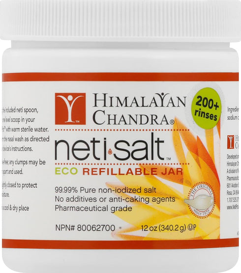 Himalayan Chandra Neti Pot Salt Jar, 12 oz...