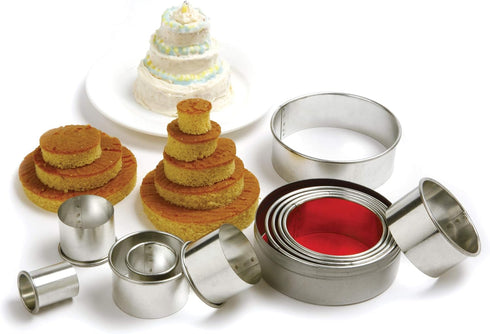 Bakeware Norpro Round Biscuit/Cookie Cutters 11 Pieces, 4 Inch Diameter, Silver...