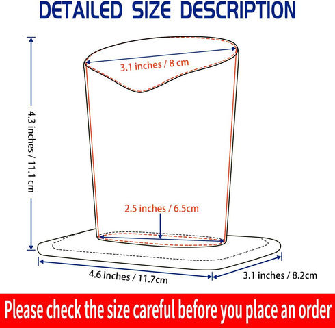 2 Pcs a Set, Plush Lined Eyeglasses Holder Stand Case Protective Glasses Case for Desks...