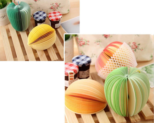 Sticky Note 3D Fruit and Vegetable Sticky Note Message Note Highlights Bookmark Suitable for Home Office School Holiday Gifts and Company Prizes 1...