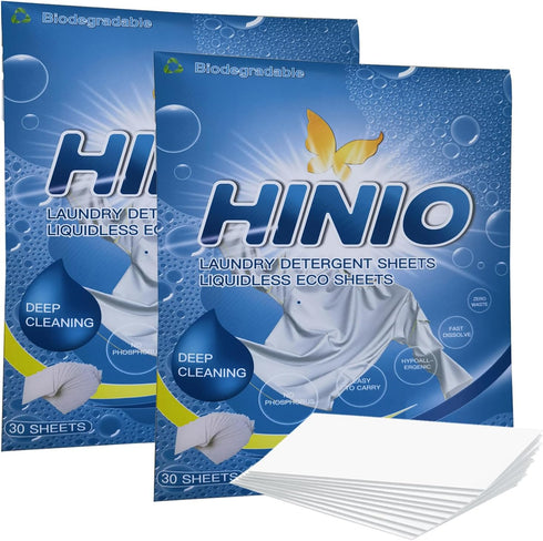 Laundry Detergent Sheets,Washer Sheets Detergent, No Plastic Jug, Laundry Soap Sheets For Travel, Home Washing, 60 Sheets...