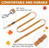 azuza Nylon Fall Dog collar and Leash set, Strong & Durable Basic Style Leash with Easy to Use Collar Hook, Available in Multiple Lengths for Smal...