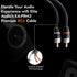 Elite Audio Premium Series 6ft. 2-Channel Car Audio RCA Cable – Double Shielded, Oxygen Free Copper, Noise Reducing Audio Cable for Amplifiers, Su...