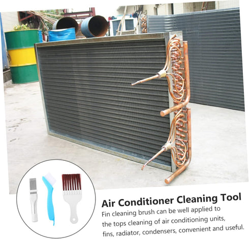 HOMSFOU 1 Set Air Conditioner Cleaning Brush Kitchen Cleaning Brush Cooling fin Comb Cleaner Brush a/c Condenser air Conditioning Condenser Air Co...