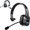 Wireless Headset with Microphone - Single-Ear Headphone, Adjustable Headband, Noise Isolation Mic - Communication for Truck Drivers, Home Office, ...