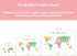 Oh the Places you'll Go Illustrated Kids World Map (24x17”) - Vibrant Educational World Map for Kids Wall Decor with Global Animals and Landmarks...