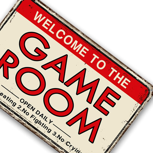 Video Game Room Accessories and Decor Retro Arcade Tin Signs Billiard Theater Powder Room Wall Decor Home Gaming Art Poster Gamer Decorations 8×12...