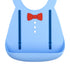 Nuby 3D Soft Silicone Baby Bib with Scoop - Silicone Bib for Toddlers and Babies 6+ Months - Suspenders and Bow Tie...