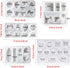 Woohome 40 PCS Island Silicone Mould Jewelry Resin Molds, 5 PCS Resin Casting Molds Jewelry Making Kit for Pendants, Necklace, Earrings, Jewelry C...