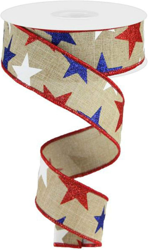 Craig Bachman 1.5" Beige Royal Canvas Ribbon: 10 Yards (Light Beige, 1.5") Craft Floral Arrangement Gift Wrapping Wired Edge Ribbon...