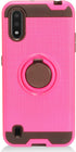 for Samsung Galaxy A01 SM-A015 - Hybrid Phone Case w/Ring Stand - RS2 Hot Pink...