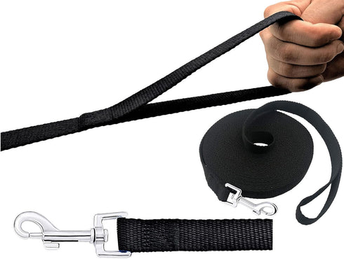 15ft 20ft 30ft 40ft 50ft Long Dog/Puppy Lead Obedience Recall Training Dog Leashes for Small Medium Dogs Camping, Training, Play, or Backyard (30 ...