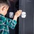 Refrigerator Lock,Combination Lock for Refrigerator Cabinets,Heavy Duty Fridge Lock,Child Safety Cabinet Locks,Easy Install No Keys Needed (White ...