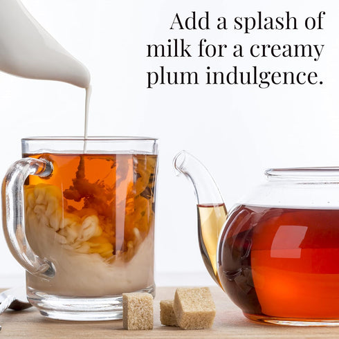 The Republic of Tea Cinnamon Plum Tea, 2.8 oz Tin, 50 Tea Bags, Spiced Black Tea | Caffeinated Tea...