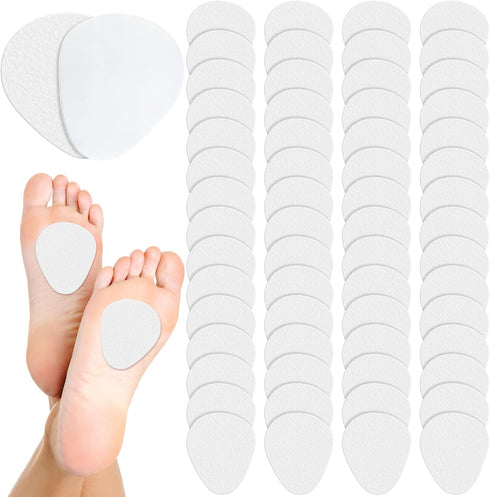 Jiuguva 60 Pack Metatarsal Foot Pads 0.25 Inch Thick Ball of Foot Cushions Adhesive Metatarsal Pads Soft Metatarsal Felt Pads for Women and Men Fo...