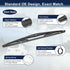 X AUTOHAUX Rear Windshield Wiper Blade Arm Set for Nissan X-Trail 2007 2008 2009 2010 2011 2012 2013...