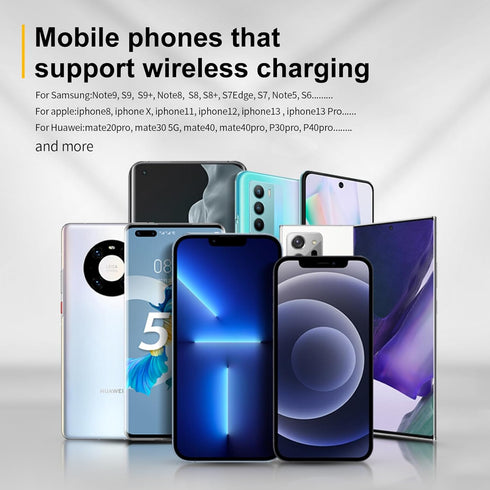 Wireless Phone Charging Pad Silicone Material Dual Charging Ports 15W Adapter for Smartphone Phone for Toyota Highlander 2020 2021 2022 2023(Left ...