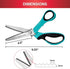 SINGER ProSeries 9" Pinking Shears - Heavy-Duty Stainless Steel - Zigzag Cut for No-Fray Fabric, Sewing & Craft Edging...
