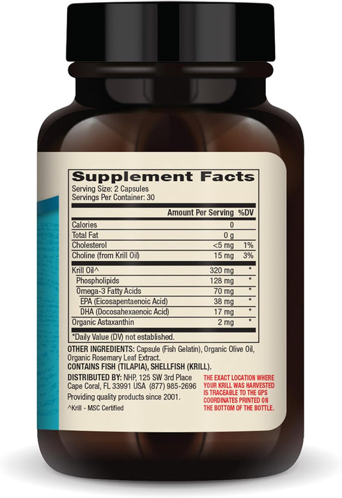 Dr. Mercola Krill Oil for Kids - 320 mg Krill Oil - MSC Certified - Supports Brain & Body Development - Phospholipid Form for Absorption - Non-GMO...