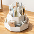 Desktop Organizer with Pencil Holders,360°Rotating Pen Holder for Desk Organizer,9 Compartments and Makeup Brush Holders,Multifunctional Office Su...