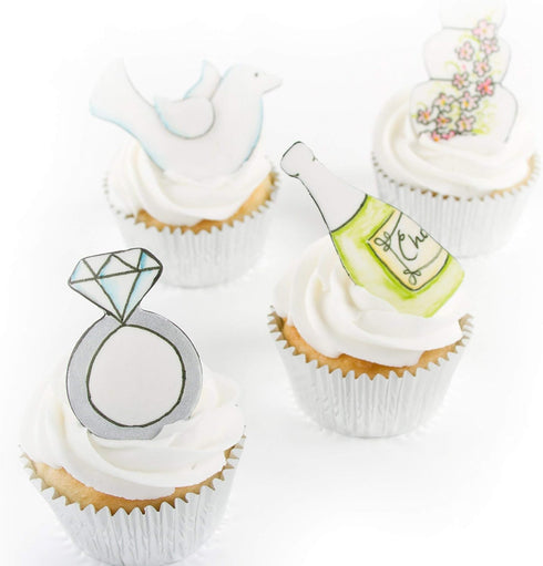 CUTIE CUPCAKE WEDDING SET/4...