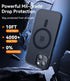 CANSHN for iPhone 14 Case/iPhone 13 Case, Compatible with MagSafe, Translucent Matte Back Slim Shockproof Phone Cover, Black......