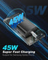 45W Type C Fast Charger, Waimeto Super Fast Charger with 6.6ft Type C to C Long Charging Cable for Samsung Galaxy S24 Ultra/S24/S23/S22 Ultra/S22+...