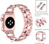 OULUCCI Compatible Apple Watch Bands For Women 42mm 41mm 40mm 38mm iwatch Series 10 9 8 7 6 SE 5 4 3 2 1 D-Shape Stainless Steel Strap Rose Gold...