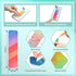 80 Pieces Calm Anxiety Sensory Stickers - Sensory Strips with 2 Textured Surface Adhesives - Fidget Stickers Office & Classroom Desk Must Haves fo...