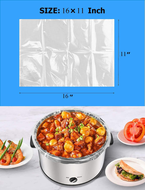 Slow Cooker Liners Small Size Pot Liners Disposable Cooking Bags Fit 1QT to 3QT Suitable for Slow Cooker and Oval & Round Pot (48)...