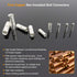 2 AWG Butt Connectors 8PCS 2 Gauge Non-Insulated Butt Splice Connectors 38mm² Uninsulated Crimp Wire Connectors Tinned Copper Marine Grade Crimp B...