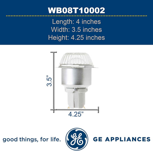 GE WB08T10002 Genuine OEM Lamp Housing Assembly for GE Ovens