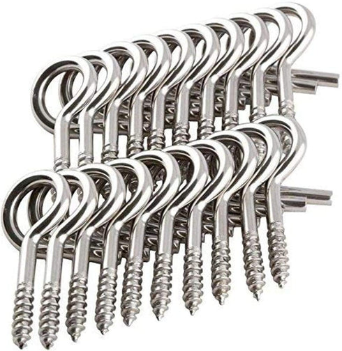 Hangman 20 Piece Christmas Lights Hanger Hooks, Stainless Steel (QH-20)...