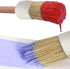 Natural Bristle Chalk Paint Wax Brush Wood Handle Round Paint Brushes for Paint Oil Watercolor Paints Waxing Brushes,Furniture, DIY Art Crafts(7PA...