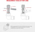 HAUTMEC Tub Drain Remover Wrench PL0030...