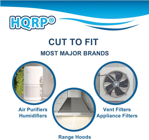 HQRP 2-Pack Carbon Filter Compatible with Honeywell HPA300, 50100, 50150, 50250-S, 17000-S, 50255, 50300, 51360, 51376, 51500, 51771 models...