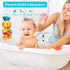 Bath Bathtub Toys for Toddlers 1 2 3 Years Old | Duck Bathtub Toys with Rotatable Waterwheel/Eyes | Bathroom Strong Suckers Water Scoop Fun Bath T...
