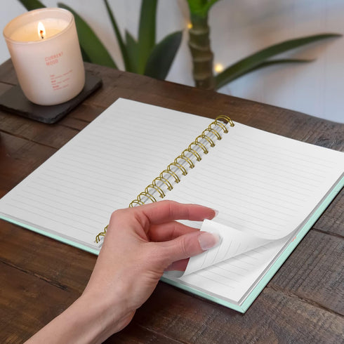 Studio Oh! Medium Spiral Notebook 5.75" x 8.75", Cute Cover Daily Planner, Hardcover Journal Notepad, 160 Page Lined Paper, 100 GSM Paper Weight, ...