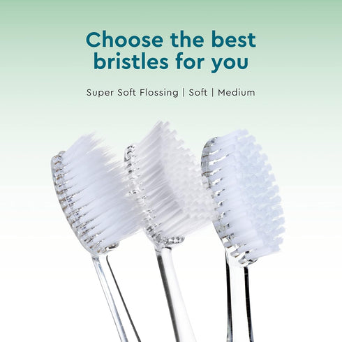 RADIUS Toothbrush Replacement Brush Heads 2-Count Improve Gum Health & Reduce Gum Issues - Soft - Pack of 3...