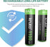 Kruta Solar Lights Batteries AAA 1100mah High Capacity 1.2V Ni-MH Rechargeable AA Solar Battery for Outdoor Solar Lights, Battery String Lights, T...
