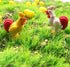 22Pcs Miniature Family Chicken,Cock,Hen,Egg,Chickens Nest Ornament Micro Landscape Fairy Garden Décor...