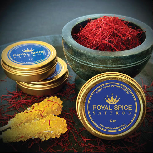 Royal Spice Saffron, Finest Pure Premium Saffron Threads. For Rice, Tea, Paella, Desserts, and All Culinary Delights....